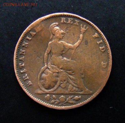 4 - Великобритания 1 фартинг (1834) «Вильгельм IV» Р