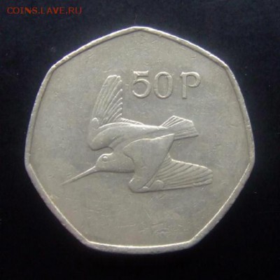 4 - Ирландия 50 пенсов (1981) «Вальдшнеп» №1 Р