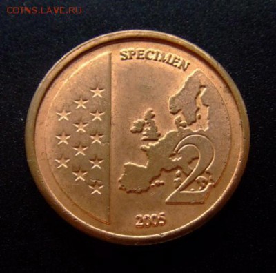4 - Ватикан 2 евроцента (2005) «Святой год» (пробный вариант) Р