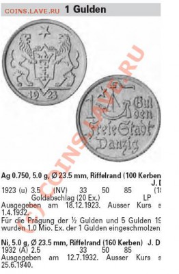 Оцените 1 гул. Данциг 1923г - данциг.JPG