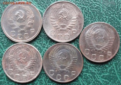 10 Копеек 1935,46,52,54 г. (5 шт.) окон. 28.04.2015 г. 22-00 - 22