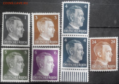 Рейх,Гитлер, голова, чистые, клей до 29.04.15 - гитлер 7 шт