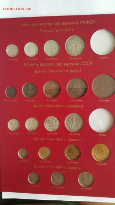 Погодовку Российской Империи в альбом по типам - 1921-1935