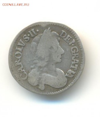 Ag. Британия 3 пенса 1679. Чарльз II.  до 29.04 22 - 15