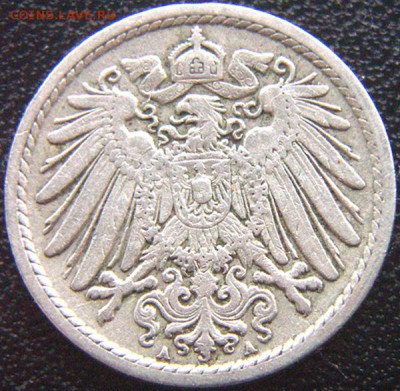 Германия_5 пфеннигов 1900(А); до 27.04_22.02мск - 8756