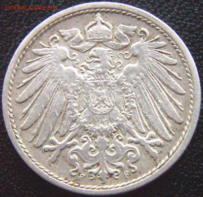 Германия_10 пфеннигов 1901(F); до 27.04_22.04мск - 8758