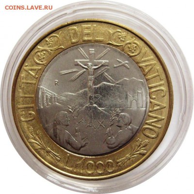 1000 лир, Ватикан 1999 UNC - lot-201298-1