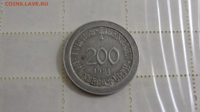 Трамвайный нотгельд, круглый, номинал 200, Нюрнберг Германия - DSC05289.JPG