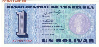 Венесуэла боливар 1989 до 04.05.15 в 22.00мск (9664) - 1-1вен1а