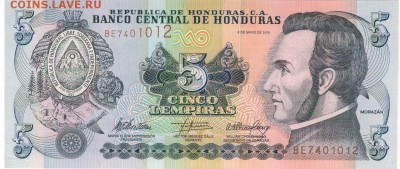 Гондурас 5 лемпира 2010 до 04.05.15 в 22.00мск (9951) - 1-1гон5а