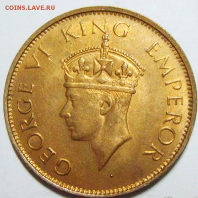 4 анна ИНДИЯ 1942г UNC до 01.05.15г 22.35 МСК - 31903_1_exposure