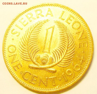 1 цент Сьерра-Леоне 1964 UNC до 01.05.15г - 52626_2_exposure