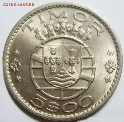 5 эскудо Португальский Тимор 1970г UNC - 60567_2
