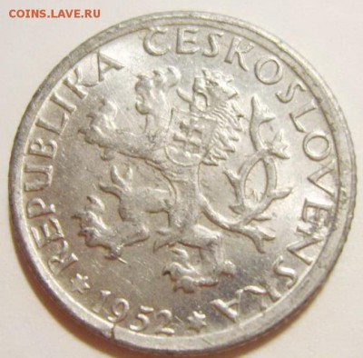 1 крона Чехословакия 1952г до 01.05.15г - 69921_2