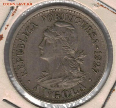 Порт.Ангола 20 сентаво 1927 до 04.05.15 в 22.00мск (А933) - 4-ан
