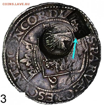 Рубль 1704 года на ефимке с признаком 1655. - !!! puc.3.