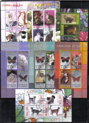 Марки мира мл Кошки до 3.05 22.00мск - Марки мира мл Кошки