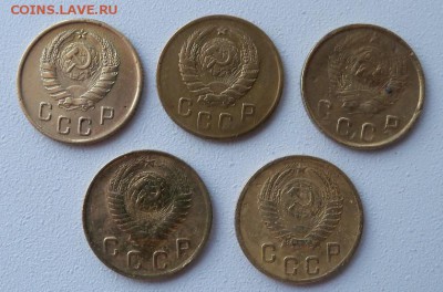 2 копейки СССР 5 шт. 1945, 1946,1948,1949,1955 гг. - я1а.JPG