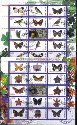 Руанда мл 2009г Бабочки, птицы, орхидеи до 3.05 22.00мск - Руанда мл 2009г Бабочки, птицы, орхидеи