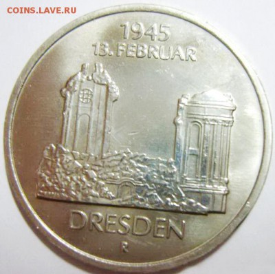 5 марок ГДР. Дрежден. Руины. 1985г. UNC- до 02.05.15г - 44296_2_exposure