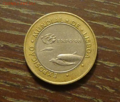 ПОРТУГАЛИЯ -  ДЕЛЬФИНЫ Экспо-98 БИМ до 8.05, 22.00 - Португалия 200 эскудо БИМ волны дельфины-1