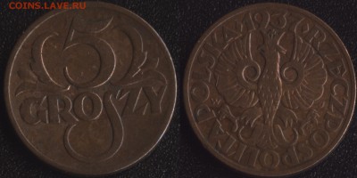 Польша 5 грошей 1937 до 22:00мск 06.05.15 - Польша 5 грошей 1937 (1)