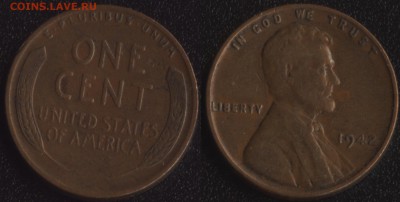 США 1 цент 1942 до 22:00мск 06.05.15 - США 1 цент 1942