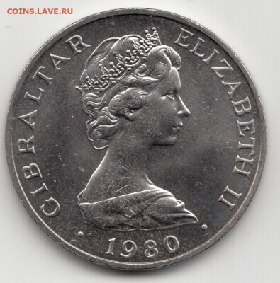 Гибралтар 1 Крона 1980 Королева-Мать до 08.05.2015 - 30.2