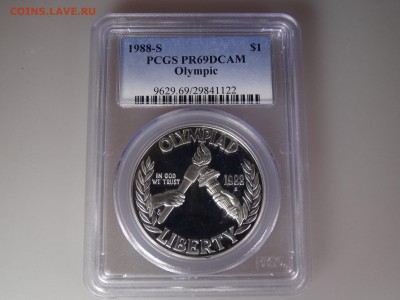 США Олимпиада-88 $1 1988 PCGS PF69DCAM до 07.05 22:00 МСК - DSC06607.JPG