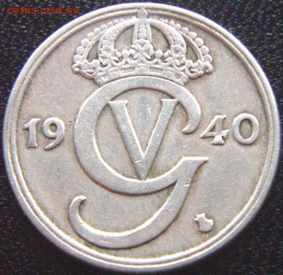 Швеция_50 эре (полкроны) 1940(G); до 04.05_22.32мск - 9341