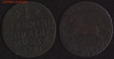 Брунсвик-Вольфенбюттель 1 пфенниг 1783 до 22:00мск 10.05.15 - Брунсвик 1 пфенниг 1783