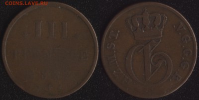 Мекленбург-Стрелиц 3 пфеннига 1832 до 22:00мск 10.05.15 - Мекленбург 3 пфеннига 1862