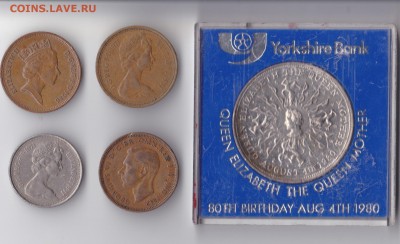 Британия Крона 1980 + 4 монетки до 22.00мск 10.05.2015 - брит_0001