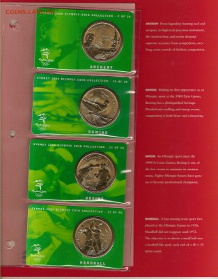 Набор Австралии Олимпиада Сидней 2000 5$ UNC 28 шт в альбоме - $_357.JPG