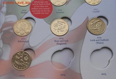 Великобритания 1 фунт все 22шт полный набор альбом - DSCN3279.JPG