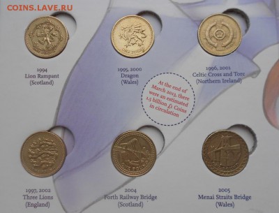 Великобритания 1 фунт все 22шт полный набор альбом - 333CN3270.JPG