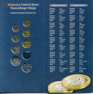 Миниатюрные польские монеты 2009 года на оценку - 4