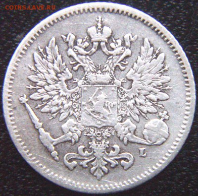Царская Финляндия_25 пенни 1907. Серебро; до 06.05_22.14мск - 9828