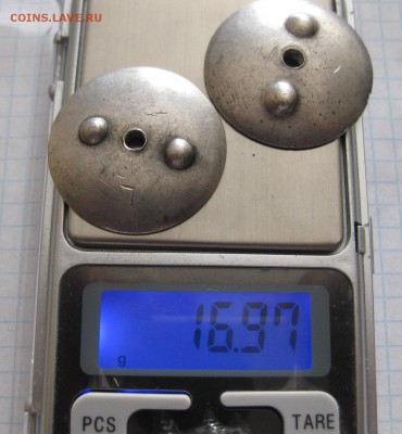 Закрутки серебро 2 штуки - vvv