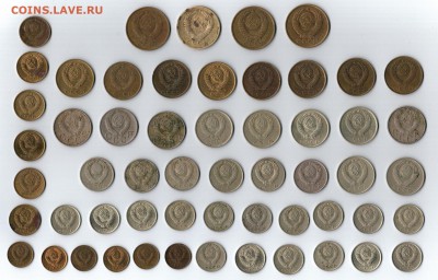 56 разных копейки СССР 1953-1991г. - до 14.05.15 в 22:00 - 16