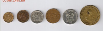 СТАРАЯ ЮАР - 6 монет 1961-2003г до 14.05.2015г 21-00 - ЮАР - 6 шт01