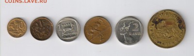 СТАРАЯ ЮАР - 6 монет 1961-2003г до 14.05.2015г 21-00 - ЮАР - 6 шт00