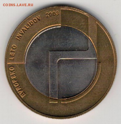 СЛОВЕНИЯ 500 ТОЛАРОВ 2003 ГОД ИНВАЛИДОВ 14.05 В 22Ч (Б148) - 4-с500