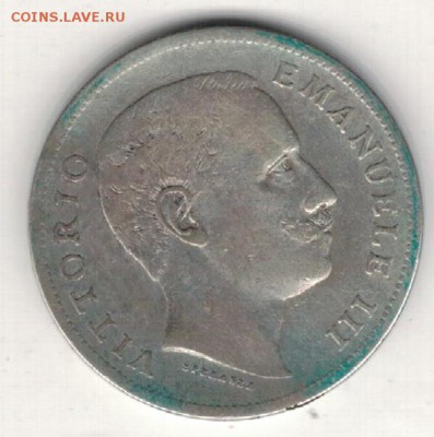 Ag ИТАЛИЯ ЛИРА 1902 ДО 14.05.15 В 22.00МСК (Б137) - 5-и1л02