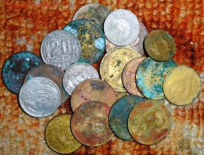 На опыты.19 монет.1924-1956г.2,3,5 коп. - SAM_7578.JPG