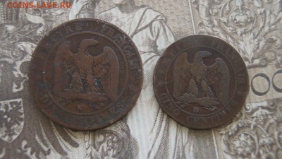 ФРАНЦИЯ, 5 и 10 сантимов (1855, 1856), до 13.05 @ 22:00 - DSC03478