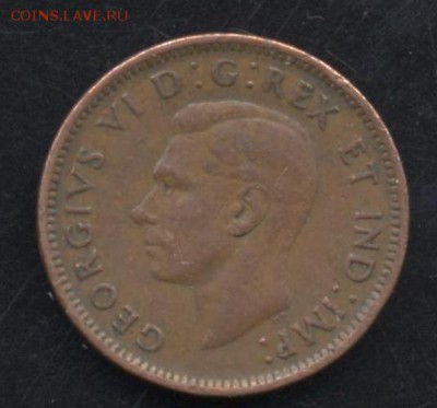 Канада 1 цент 1942 г.12.05.15 г. 22-00 МСК. - Канада