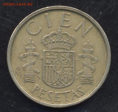 Испания 100 песет 1988 г. 12.05.15 г. 22-00 МСК. - Испания 100 п.1