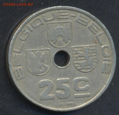 Бельгия 25 сантимов 1939 г. 12.05.15 г. 22-00 МСК. - Бельгия 25 с.