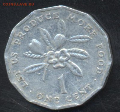 Ямайка 1 цент 1977 г.12.05.15 г. 22-00 МСК. - Ямайка